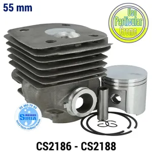 CILINDRO Completo Motosierra Jonsered CS2186 CS2188 55mm