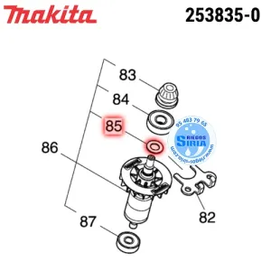 253835-0 ARANDELA PLANA 8 Original Herramientas Makita