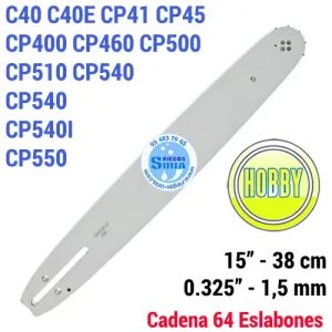 158PXBK095 ESPADA Motosierra CASTOR 0.325" 1,5 mm 38cm