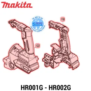 SET CARCASA Makita HR001G HR002G