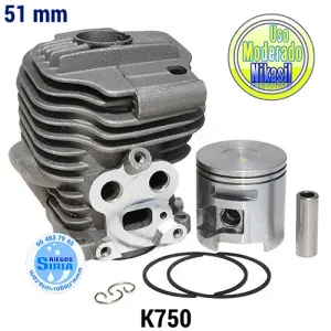 CILINDRO Completo NIKASIL Husqvarna K750 51mm