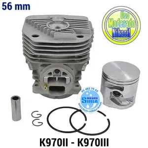 CILINDRO Completo Nikasil Husqvarna K970II K970III 56mm