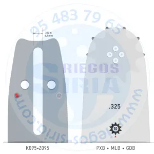 ESPADA Oregon 138PXBK095 0.325" 1,5mm 33cm MT51 MT56 MT62