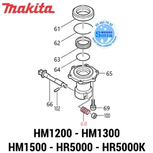 MUELLE Expansión 15 Makita HM1200 HM1300 HM1500 HR5000