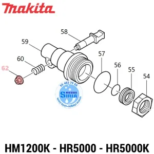 TUERCA Hexagonal M8-13 Makita HM1200K HR5000 HR5000K