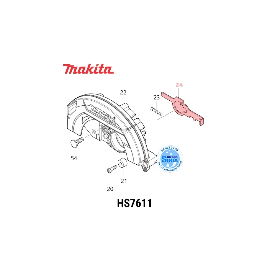 BLOQUEO de DISCO Makita HS7611