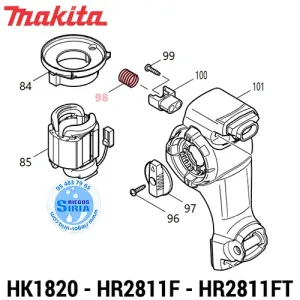 MUELLE Compresión 14 Makita HK1820 HR2811F HR2811FT