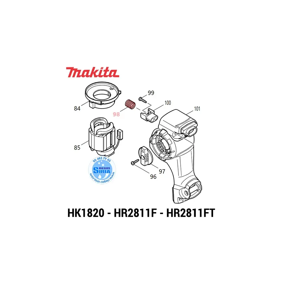 MUELLE Compresión 14 Makita HK1820 HR2811F HR2811FT