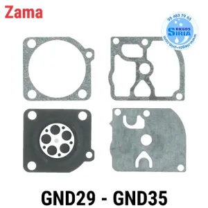 KIT de MEMBRANAS para Carburador Zama GND29 GND35