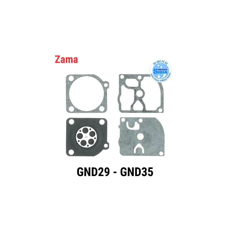 KIT de MEMBRANAS para Carburador Zama GND29 GND35