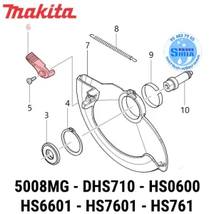 Palanca 37 Makita 5008MG DHS710 HS0600 HS6601 HS7601 HS7611