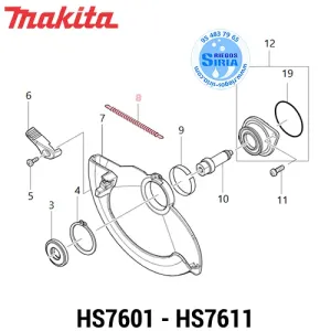 MUELLE Protector Disco Makita HS7601 HS7611