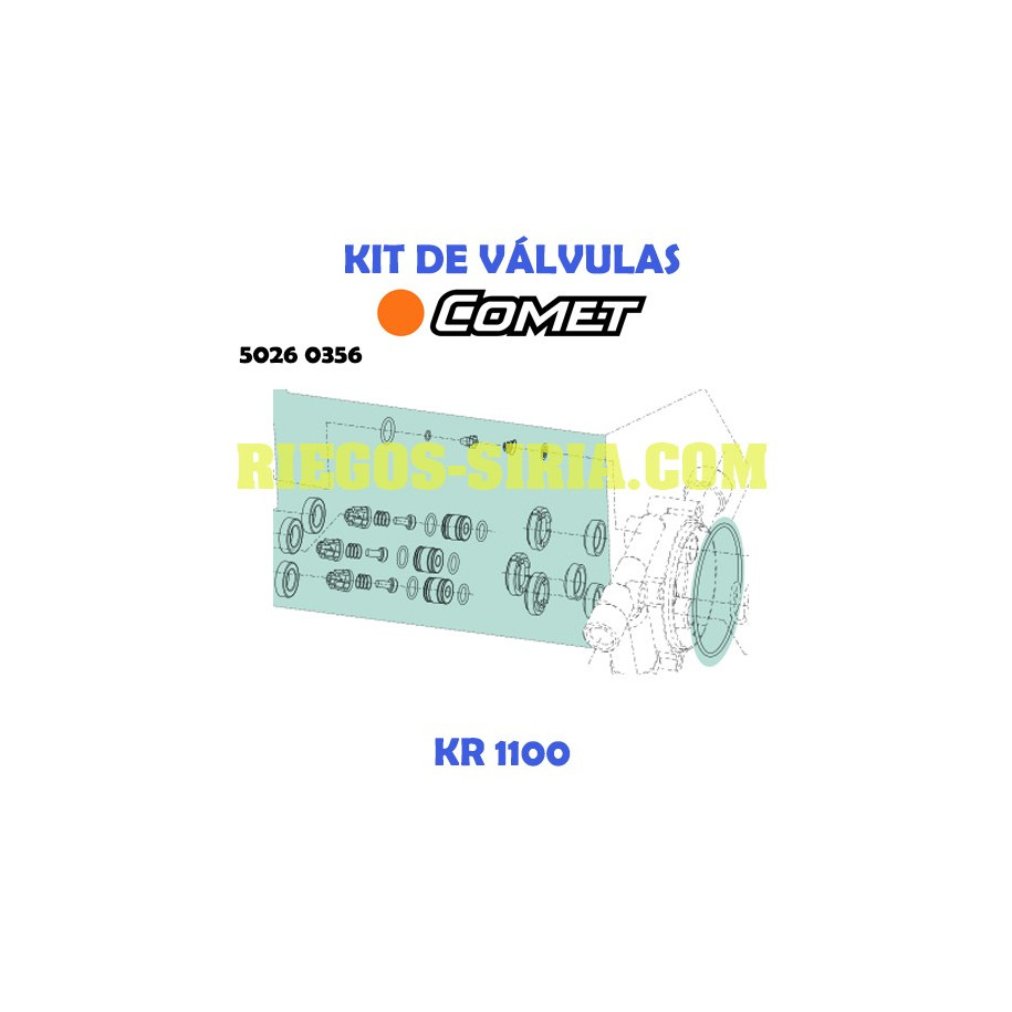 Kit Válvulas Comet KR 1100 5026 0356