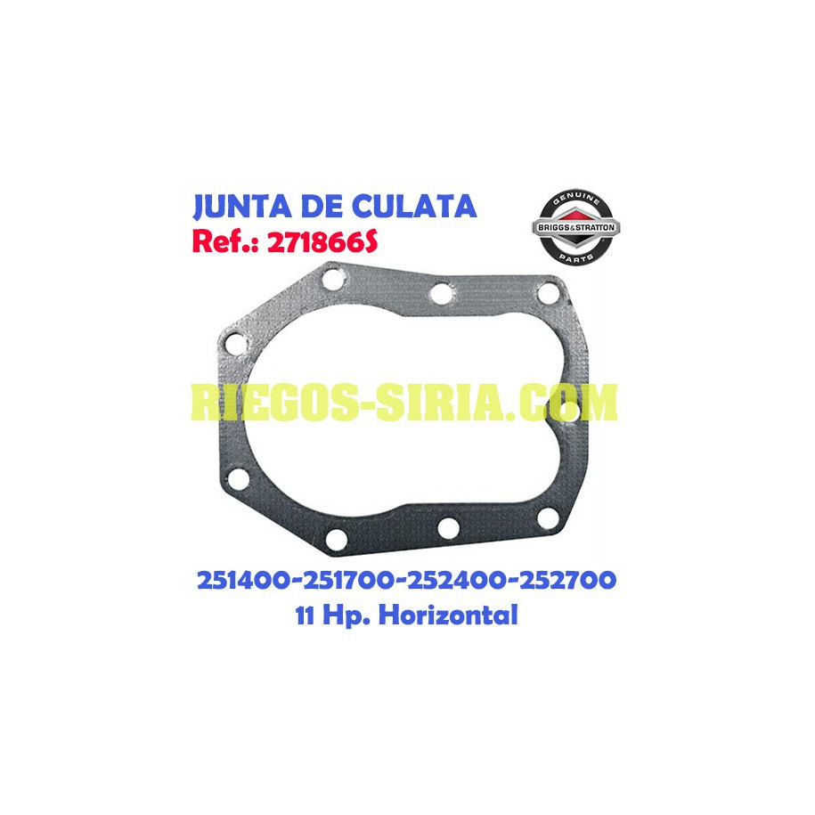 Junta de Cilindro Original B&S 215400 215700 252400 252700 11 Hp 271866S