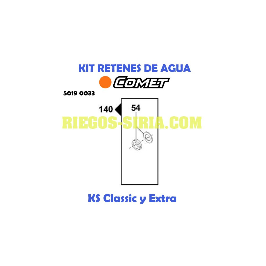 Kit Retenes Agua Comet KS 5019 0033