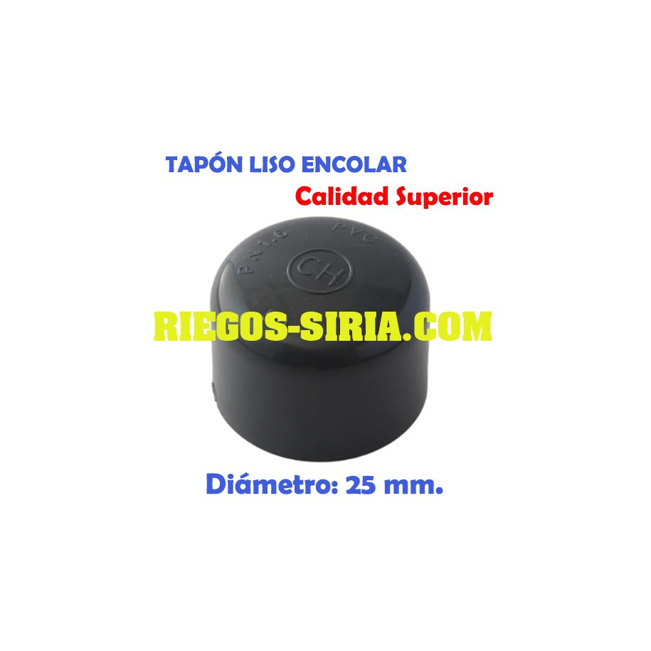 Tapon Liso PVC Encolar 25