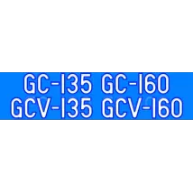 GC135 GC160 GCV135 GCV160